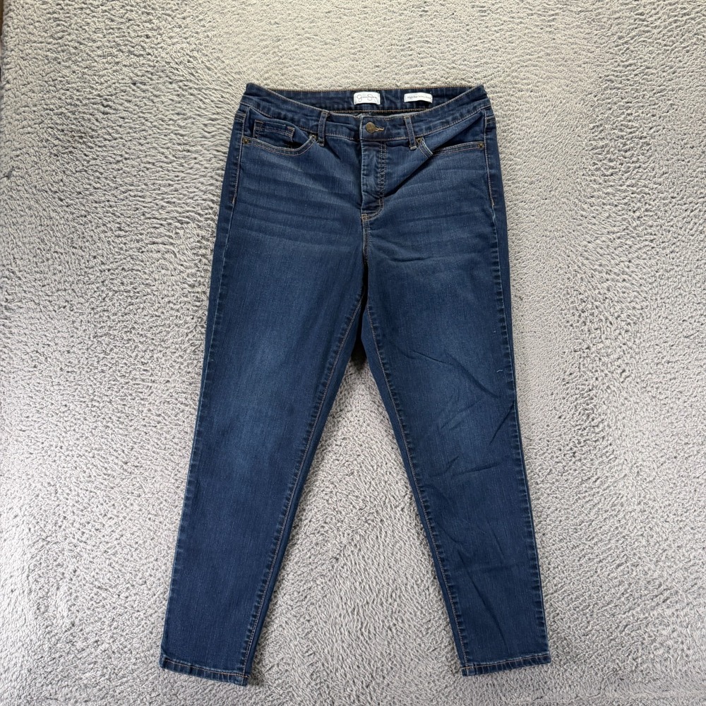 Jessica Simpson Jeans Womens 10 Blue Cotton Denim Ankle Skinny Travel Stretch